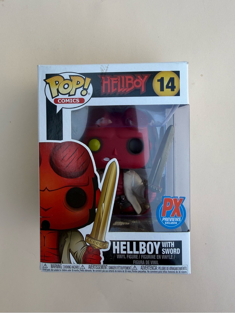 Funko Pop! Hellboy #14 with Sword PX Previews Exclusive Vinyl Figure